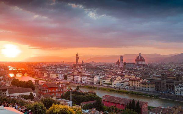 Sunset over Florence