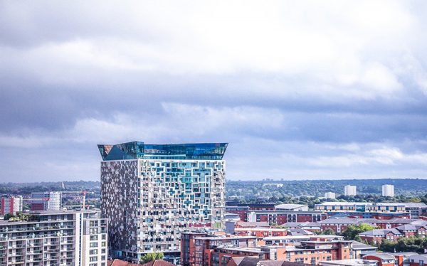 Large cube-shaped building in Birmingham