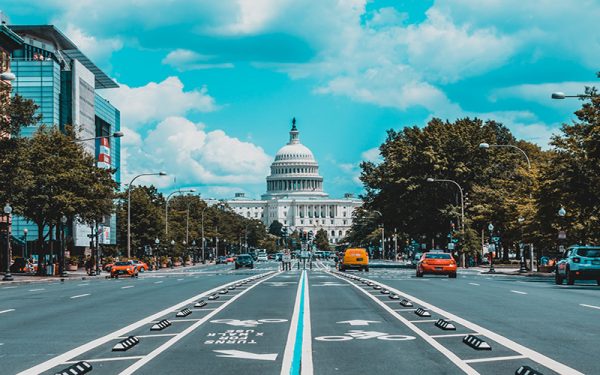 Road to the capitol building