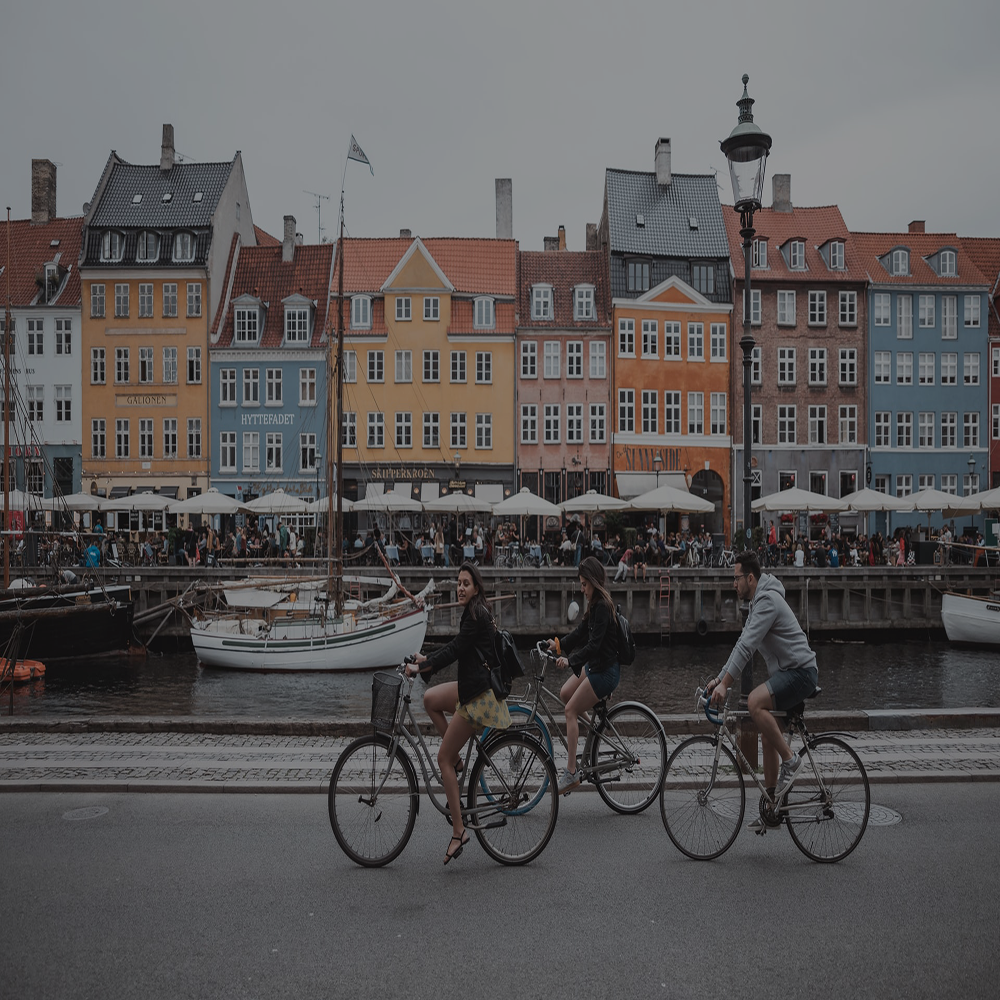 People cycling on the street